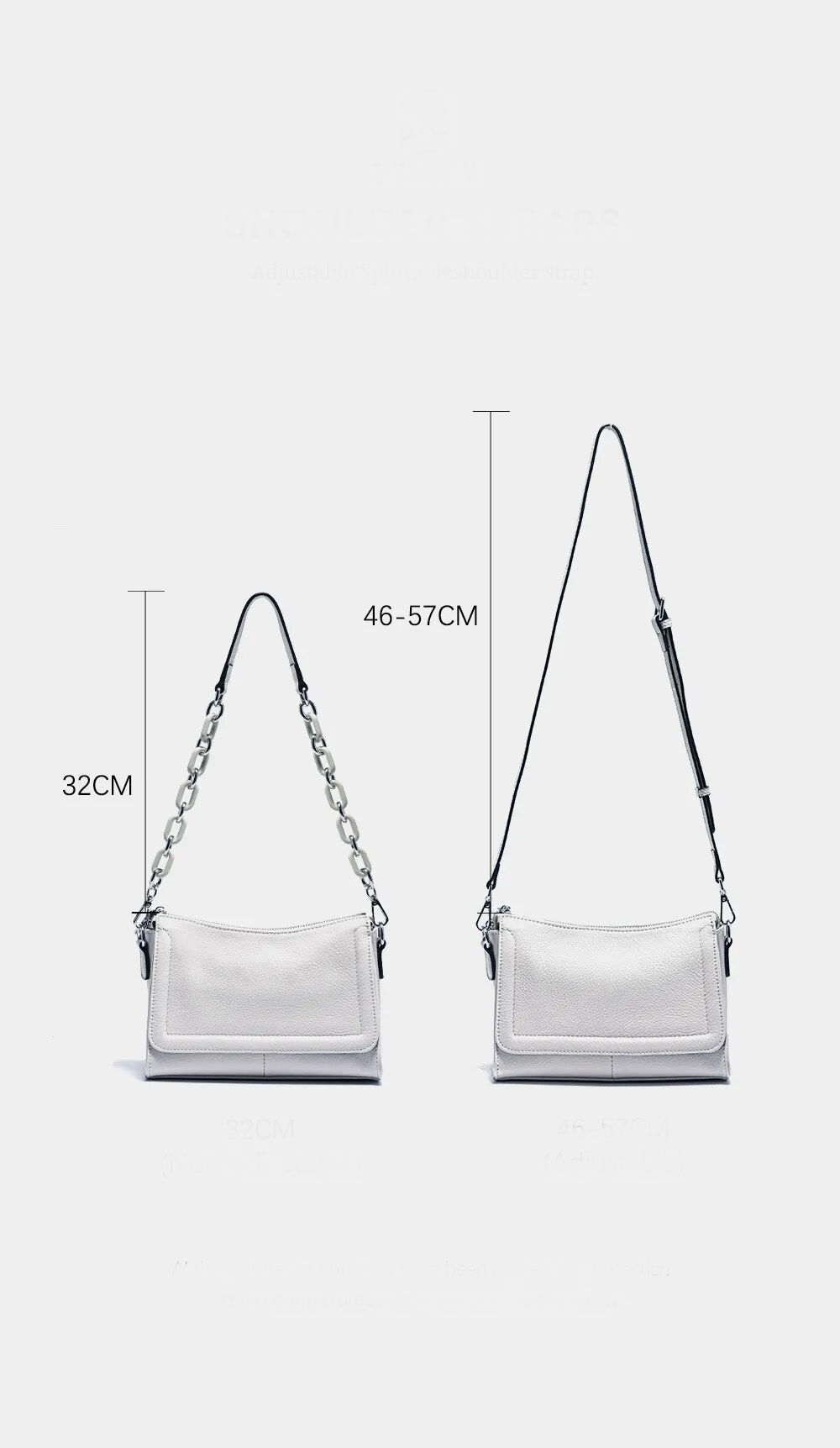 Pochette femme en cuir végétalien, portée croisée, accessoire mode indispensable, sac de jour.