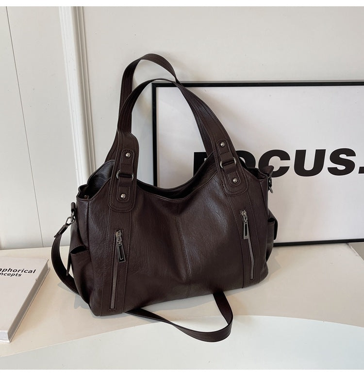 Sac chic pour femme, en cuir synthétique, couleur classique, bandoulière ajustable. Maroquinerie.