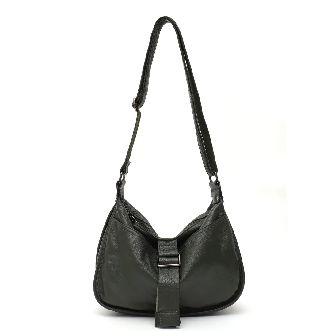 Sac bandoulière femme élégant en similicuir, avec plusieurs compartiments, grand format, pratique pour le quotidien.