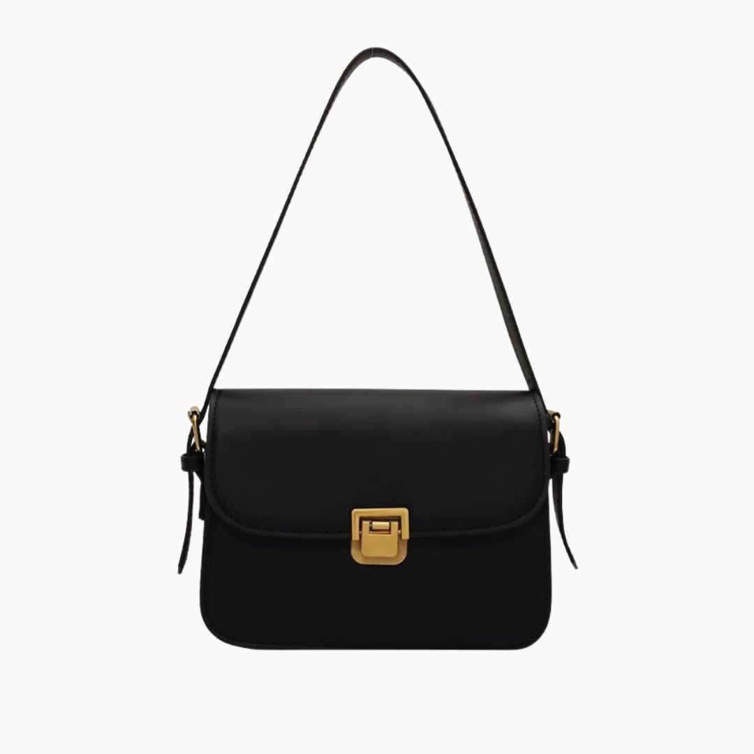 Sac épaule femme minimaliste beige. Similicuir lisse, accessoire de mode moderne, style intemporel.