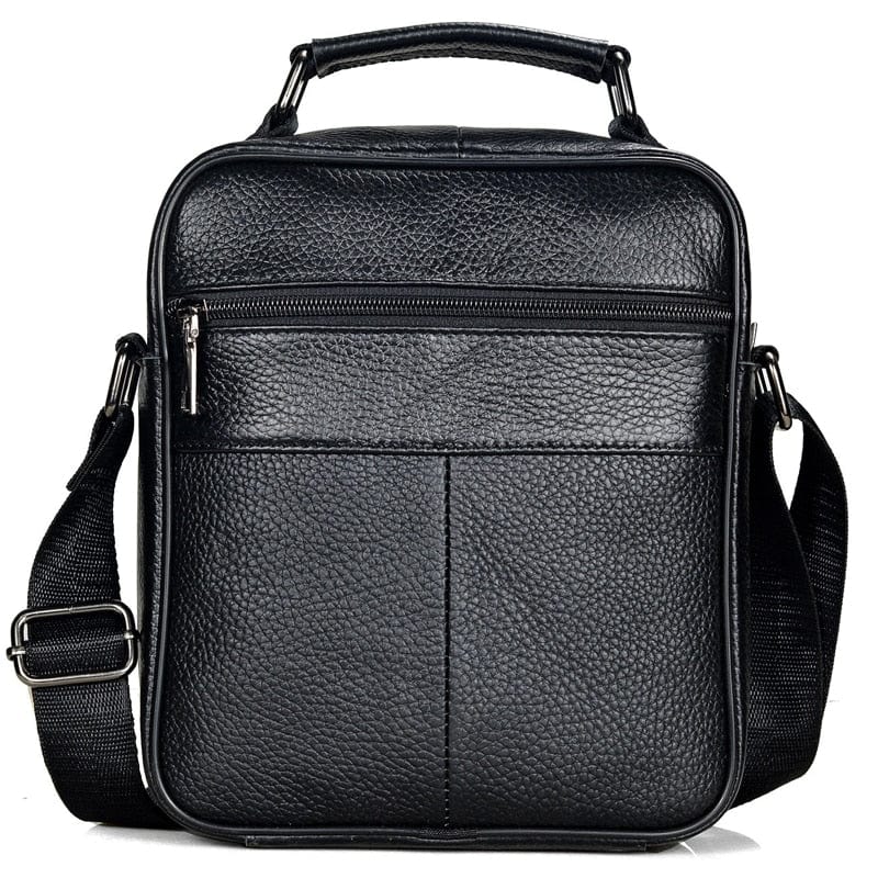 Collection de sacs bandoulière homme en cuir véritable, différentes tailles et couleurs, mode intemporelle homme