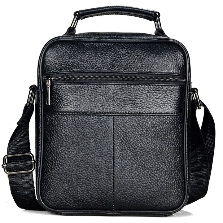 Collection de sacs bandoulière homme en cuir véritable, différentes tailles et couleurs, mode intemporelle homme