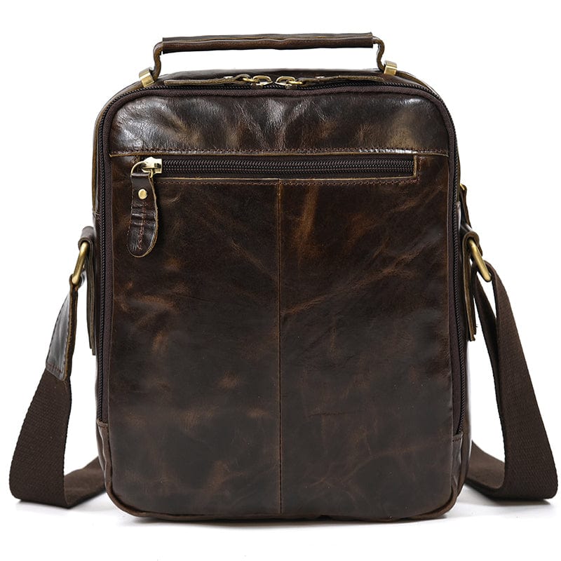 Sac homme en cuir véritable, avec doublure intérieure douce et protection pour vos affaires.