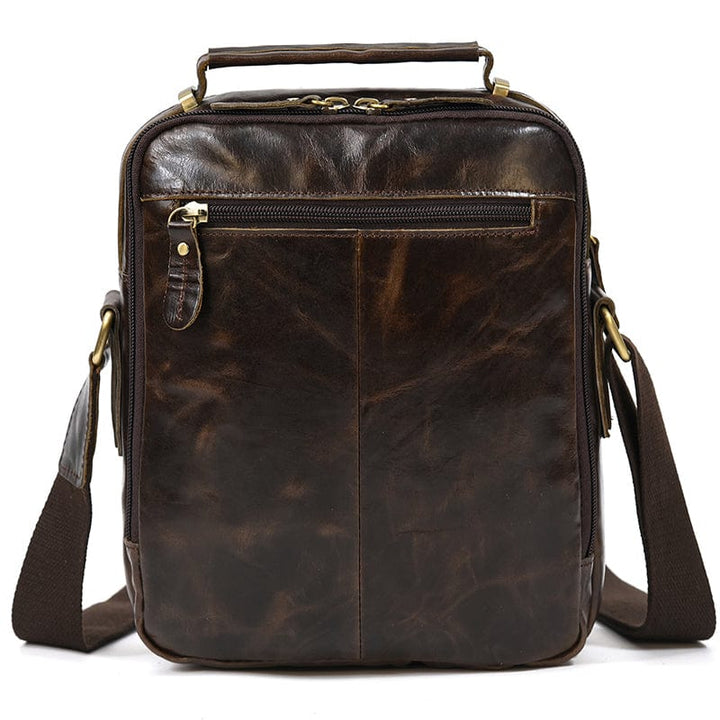Sac homme en cuir véritable, avec doublure intérieure douce et protection pour vos affaires.