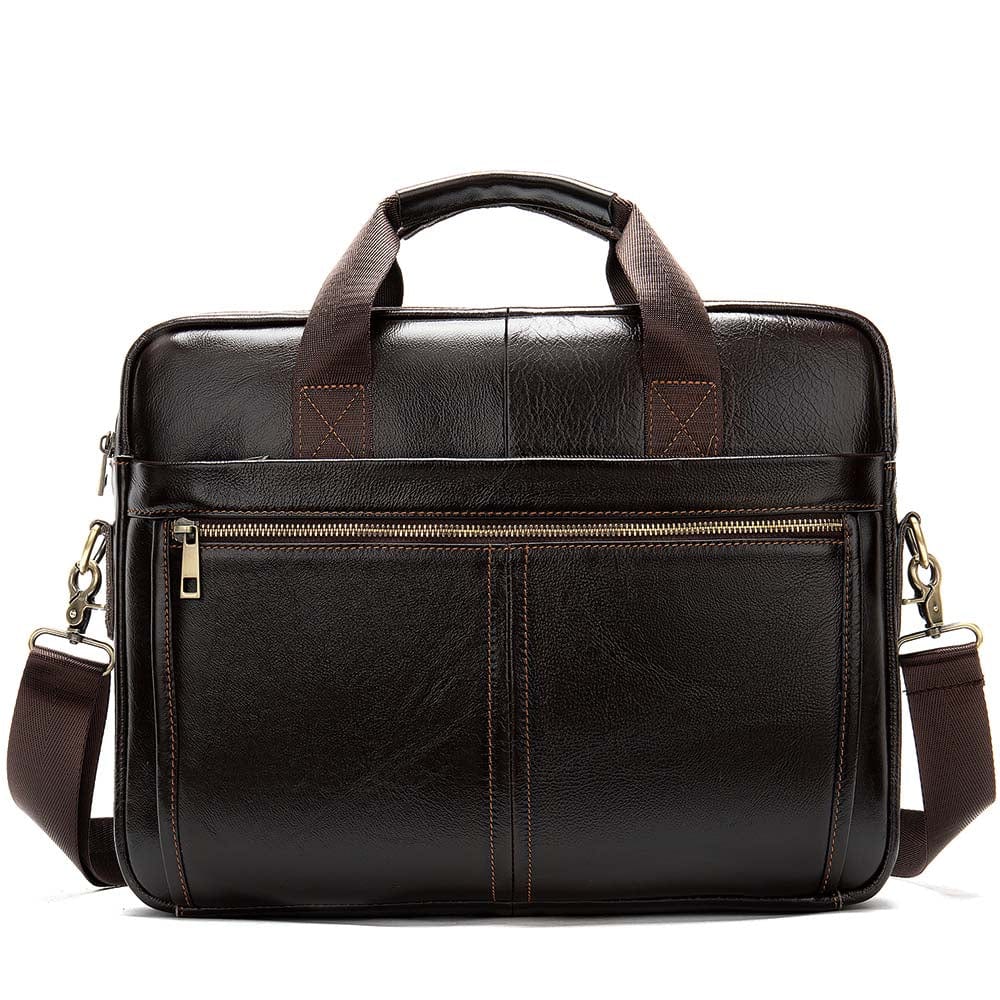 Sac bandoulière homme en cuir vegan, élégant et professionnel pour ordinateur portable