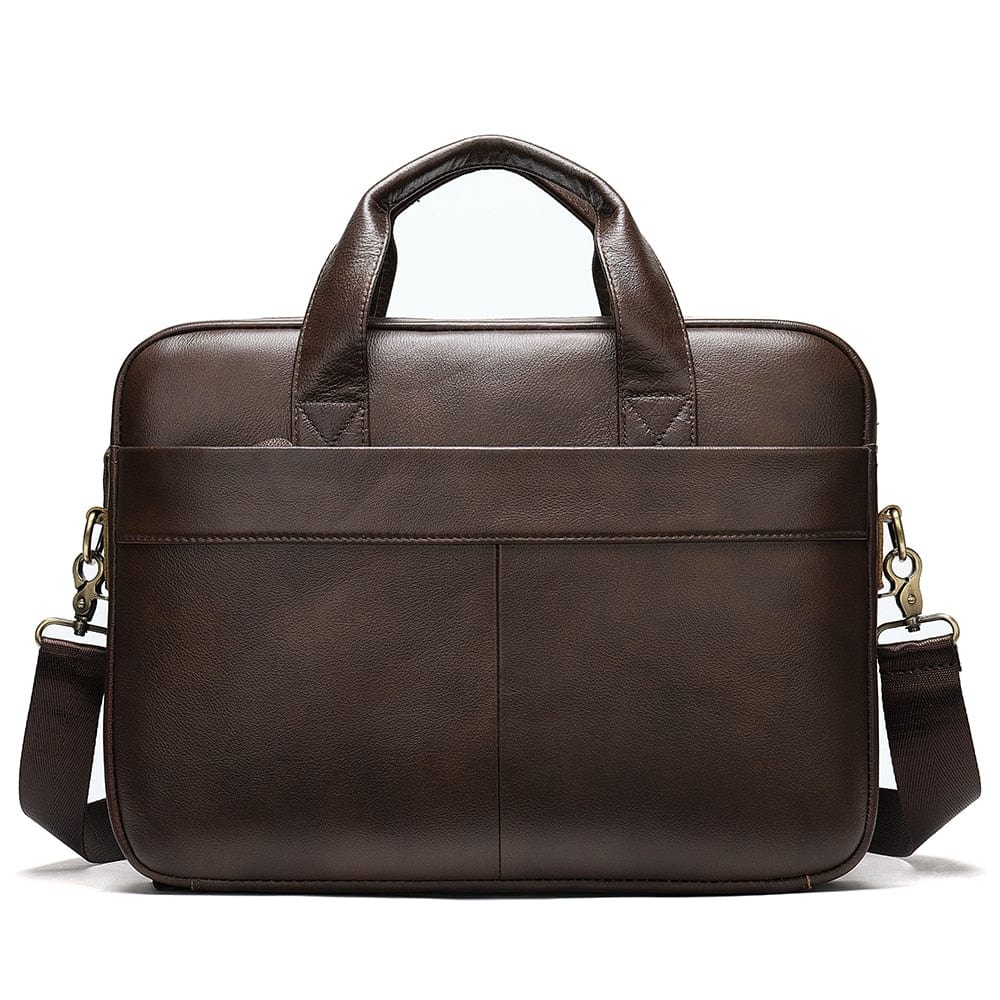 Sac ordinateur bandoulière homme, cuir vegan, offrant organisation et élégance