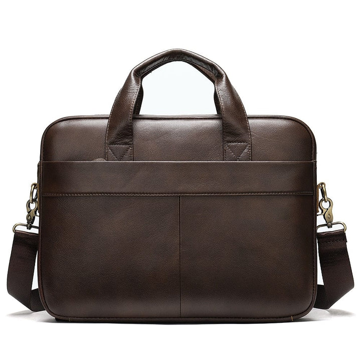 Sac ordinateur bandoulière homme, cuir vegan, offrant organisation et élégance