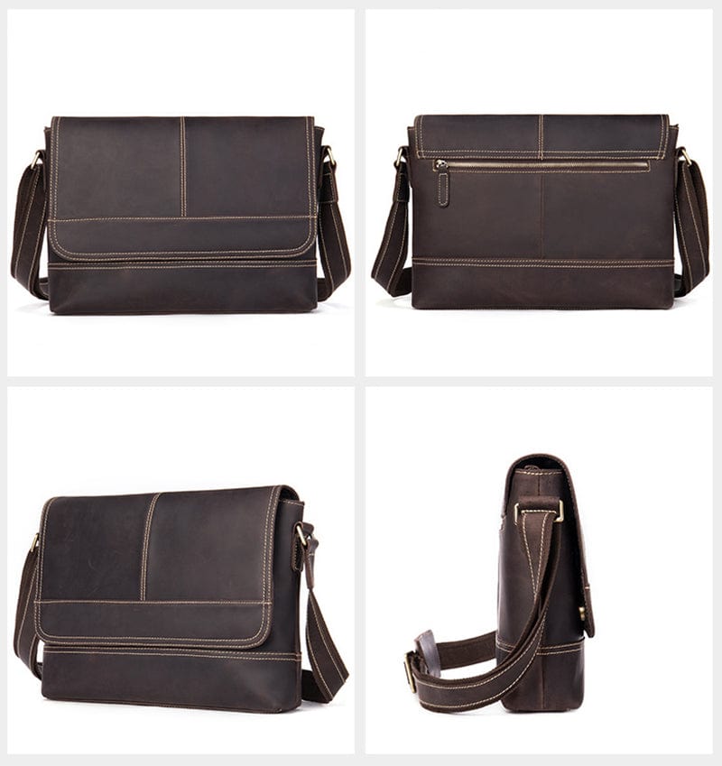 Accessoire homme: sac bandoulière en cuir, idéal pour transporter les essentiels du quotidien