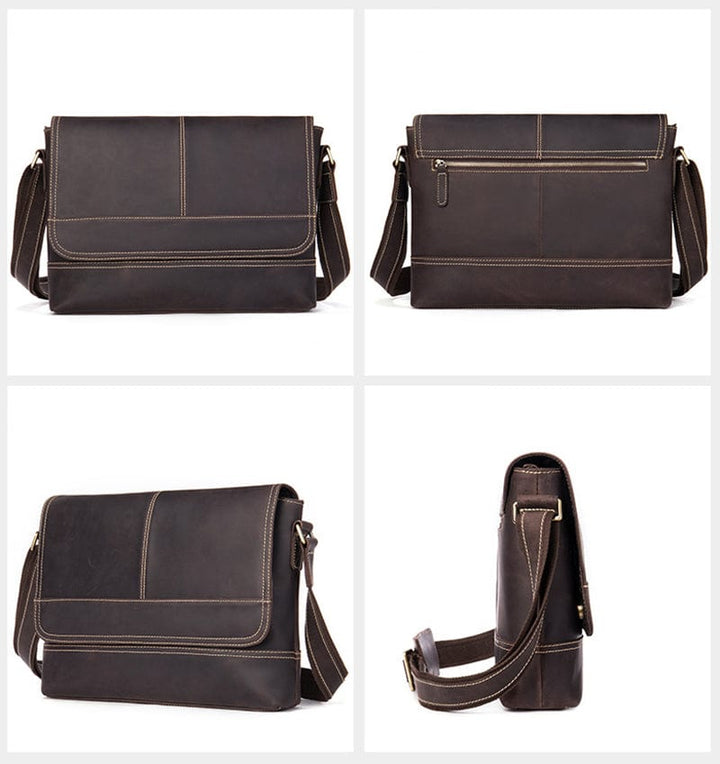 Accessoire homme: sac bandoulière en cuir, idéal pour transporter les essentiels du quotidien