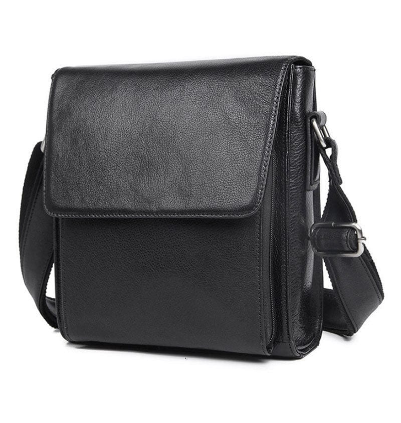 Sac bandoulière homme en cuir vieilli, mode masculine et esprit vintage