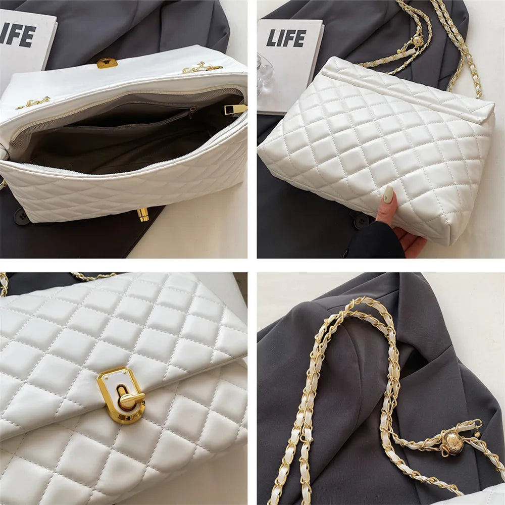 Sac bandoulière matelassé femme de qualité supérieure, idéal pour une sortie élégante ou quotidienne.