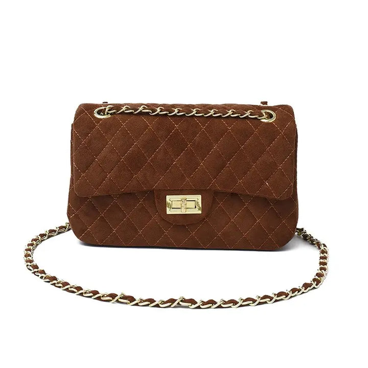 Sac bandoulière femme matelassé avec chaîne, idéal pour soirée chic ou usage quotidien. Accessoire mode.