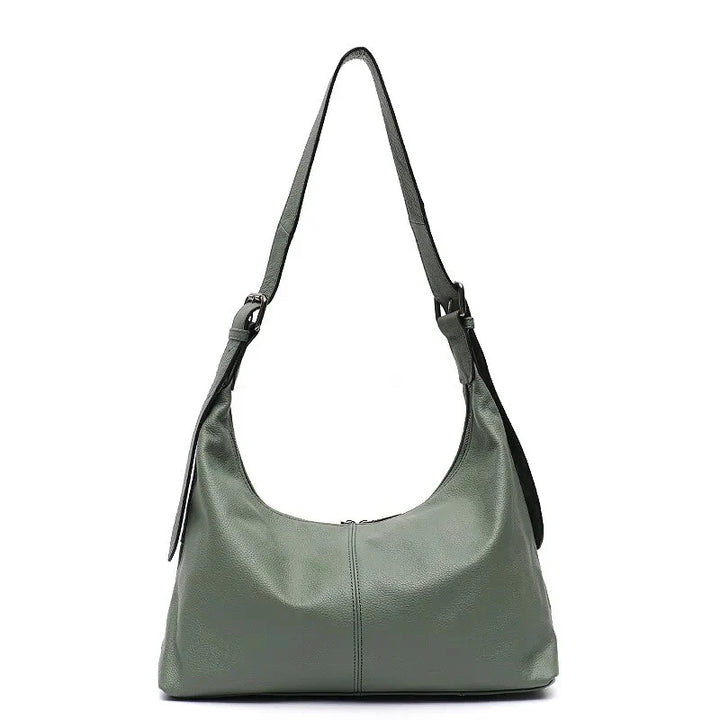 Maroquinerie femme: sac bandoulière souple couleur sauge, un accessoire intemporel
