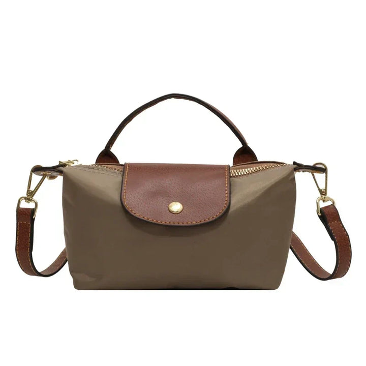 Sac bandoulière femme, élégant et compact.  Idéal automne.  Chic minimaliste.