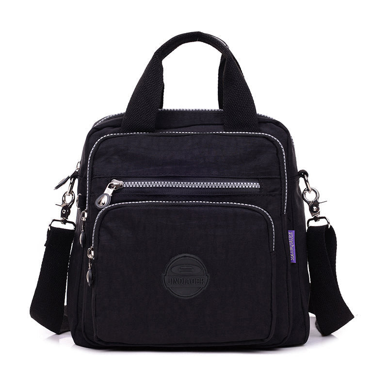 "Sac bandoulière femme imperméable 3-en-1, élégant, couleurs variées, design polyvalent, poches zippées, style chic."