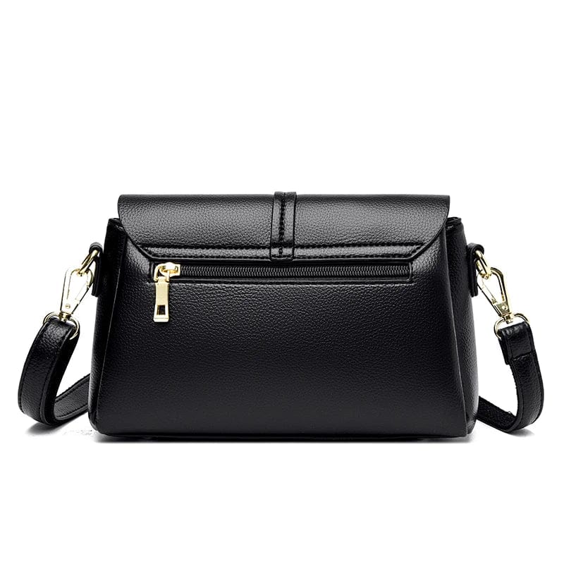 Sac besace Alice vert forêt pour femme, en cuir PU, modèle chic et tendance.