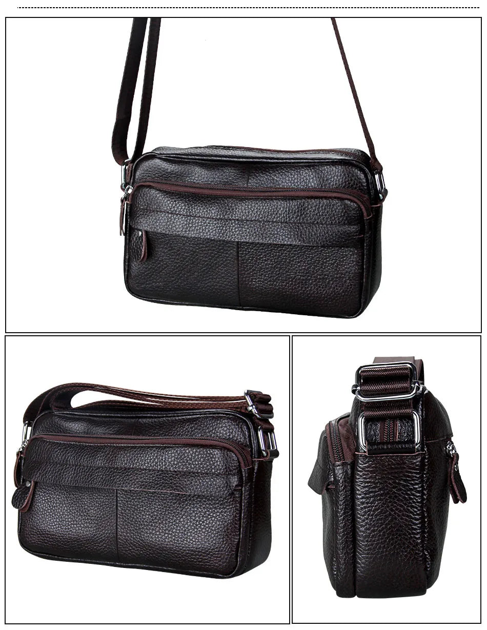 Sac besace femme organisé en cuir synthétique couleur camel, avec bandoulière. Accessoire élégant pour un usage quotidien.