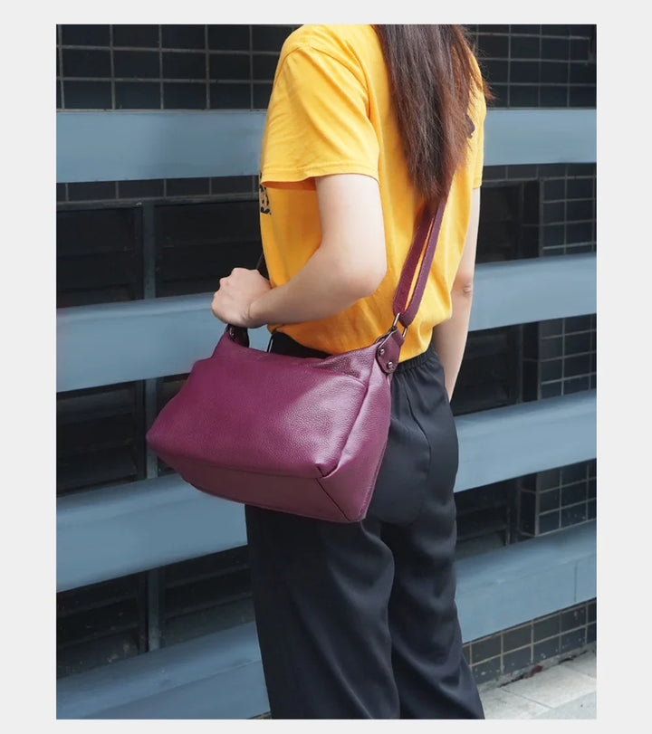 Sac besace élégant noir en cuir PU pour femme, bandoulière réglable, accessoire mode quotidien