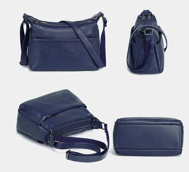 Sac en cuir PU noir, style besace, avec bandoulière, idéal pour femme, allie élégance et praticité