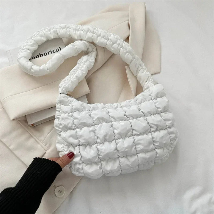 Collection de sacs besaces matelassés légers pour femmes, diverses couleurs disponibles, style polyvalent