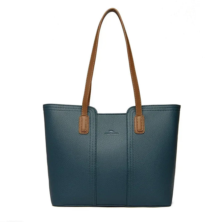 Élégant sac cabas rétro en similicuir, parfait accessoire de mode pour femme, avec fermeture éclair.