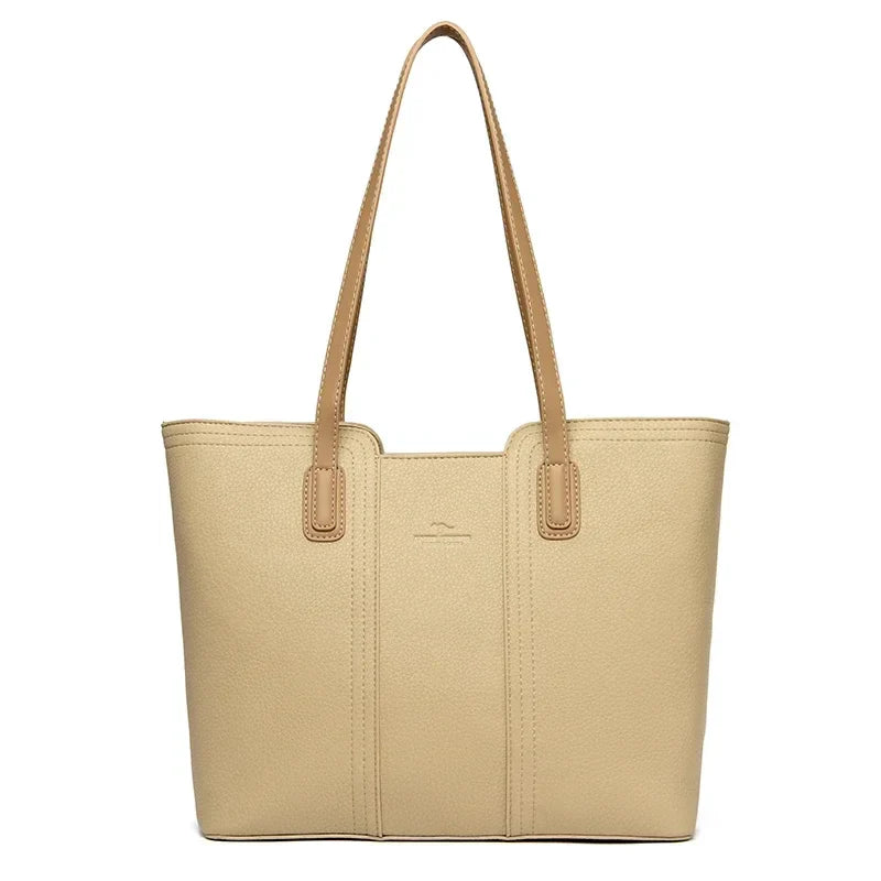 Sac femme en similicuir style cabas rétro, avec fermeture éclair, sécurisé et pratique pour le quotidien.