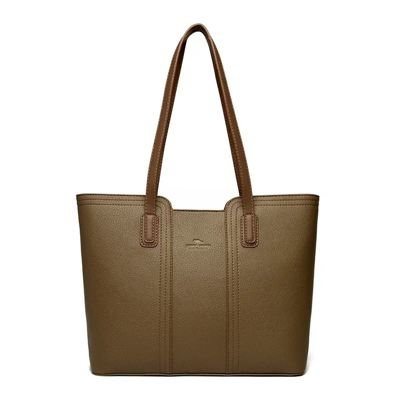 Sac cabas rétro chic pour femme, grande capacité, en similicuir avec fermeture éclair pour vos essentiels quotidiens.