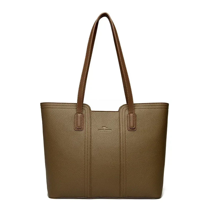 Sac cabas rétro chic pour femme, grande capacité, en similicuir avec fermeture éclair pour vos essentiels quotidiens.