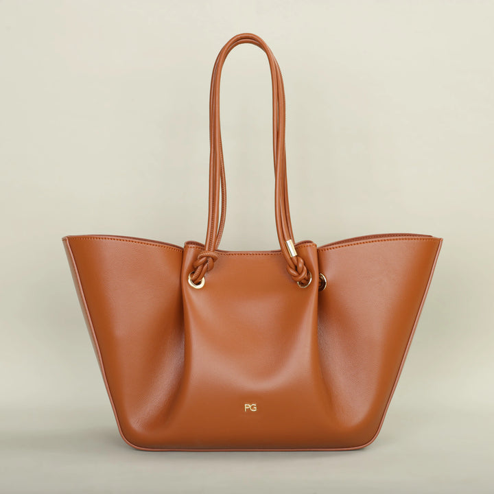 Sac cabas Colette en cuir vegan noir, élégant et spacieux pour femme, avec anses et bandoulière.