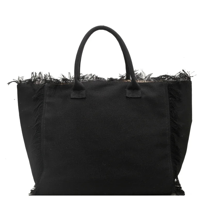 Sac cabas femme, accessoire mode plage élégant et fonctionnel. Un grand sac d'été en toile pour toutes occasions.