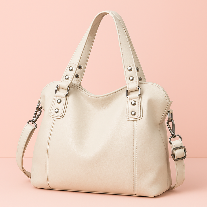 "Sac cabas en cuir PU souple noir, élégant et spacieux, avec fermeture zippée et bandoulière pour un style pratique."