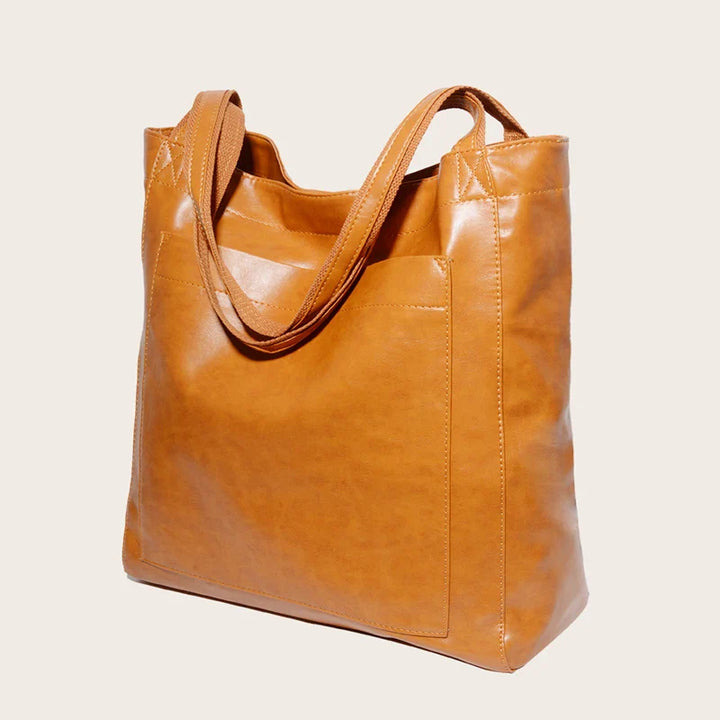 Sac cabas femme à porter épaule, cuir PU souple, grand confort et espace de rangement optimal.