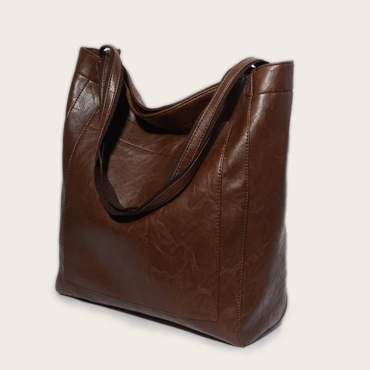 Grand sac cabas femme en cuir PU, idéal pour le travail ou le shopping, très spacieux.