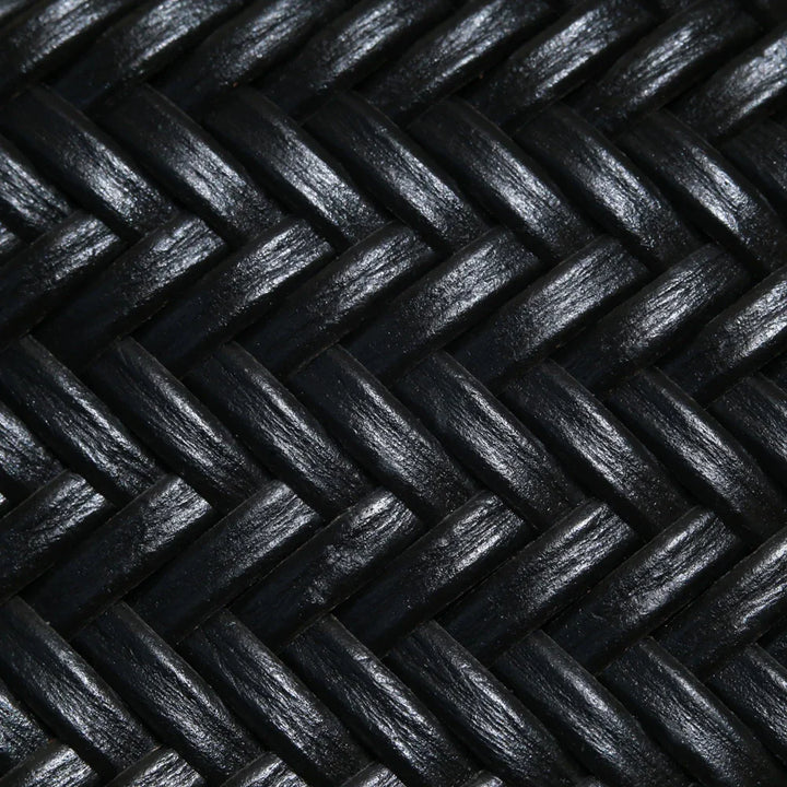 Sac cabas femme en cuir véritable tressé, accessoire de mode durable et de haute qualité.