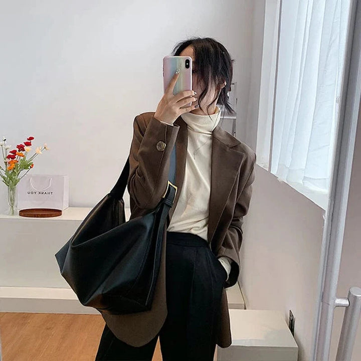 Sac cabas femme en cuir vegan, parfait sac fourre-tout pour transporter tous vos essentiels
