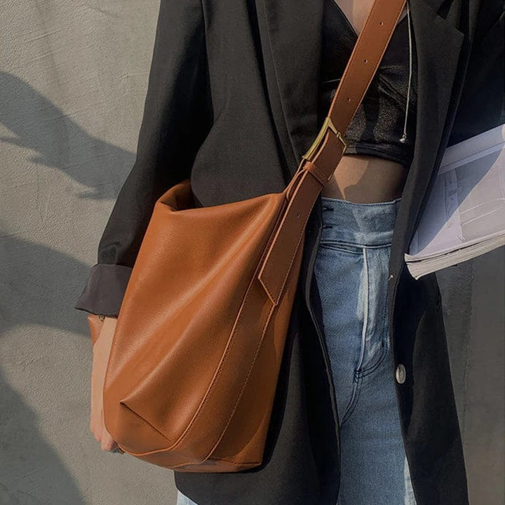 Sac cabas en cuir vegan pour femme, avec anses robustes, idéal pour le shopping ou le travail