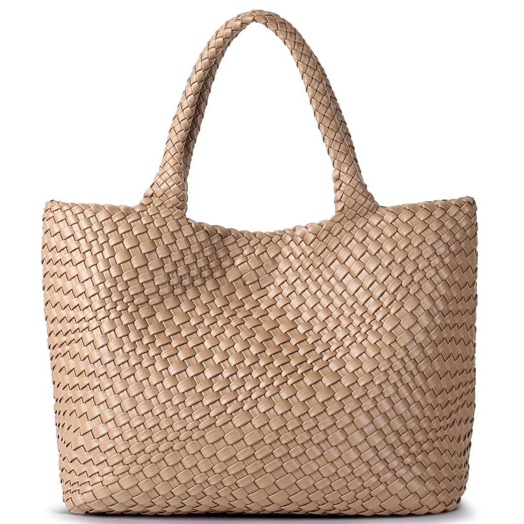 Grand sac à main femme, style cabas, parfait pour un look sophistiqué au quotidien.