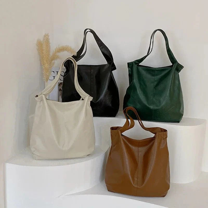 Sac bandoulière réglable du sac cabas en cuir vegan, couleur taupe, confort optimal