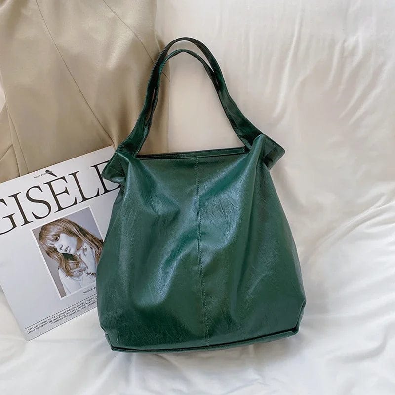 Sac cabas femme en cuir vegan bleu marine, accessoire élégant et pratique