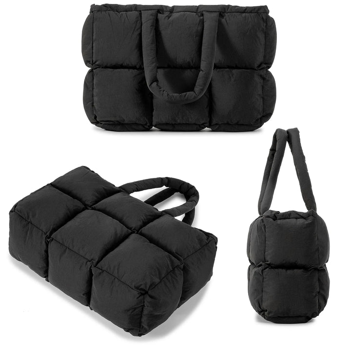 Sac matelassé spacieux en nylon, léger et chic, un fourre-tout essentiel pour les femmes modernes.