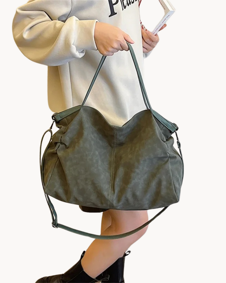 Sac cabas oversize en cuir élégant pour femme, idéal pour le quotidien ou le travail, spacieux et chic.