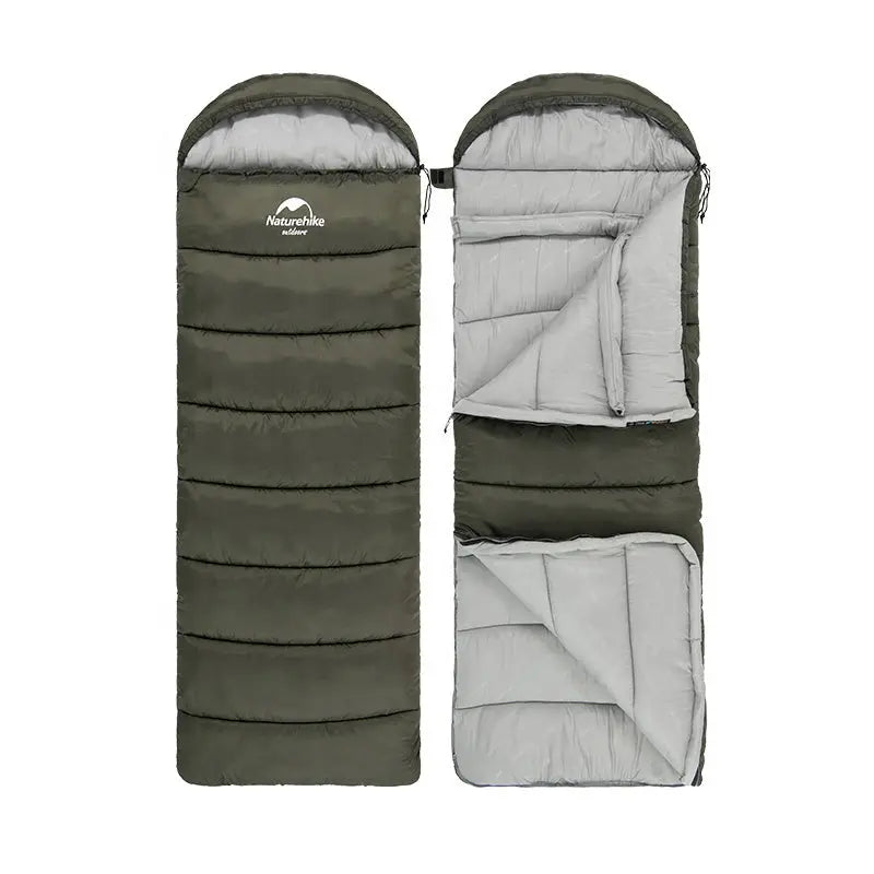"Sac de couchage outdoor ultraléger gris, design ergonomique, isolation thermique optimale pour camping et trek."