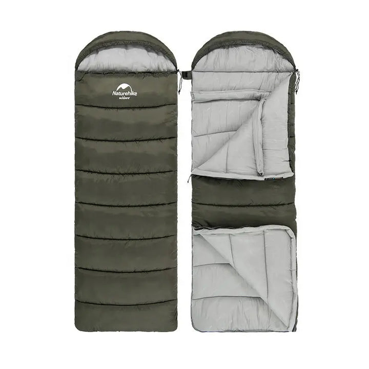 "Sac de couchage outdoor ultraléger gris, design ergonomique, isolation thermique optimale pour camping et trek."