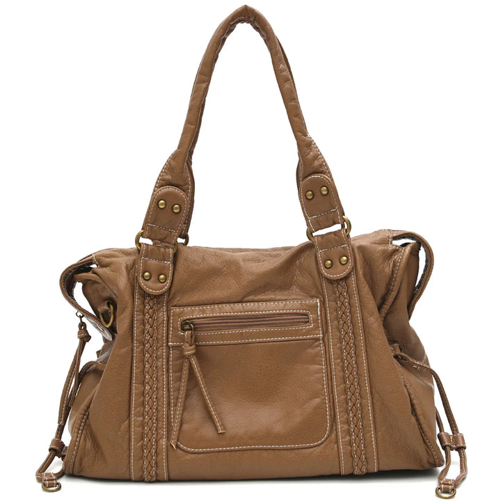 Sac cabas tendance pour femme, idéal comme sac de cours, travail ou sac de ville.