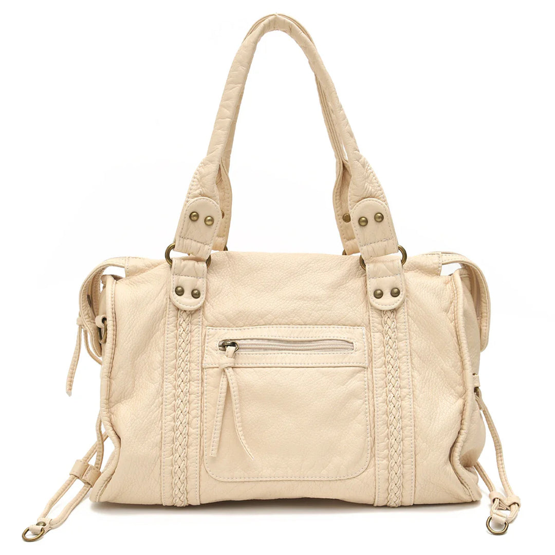 Sac de cours en similicuir de qualité, design sobre et élégant pour femme moderne.