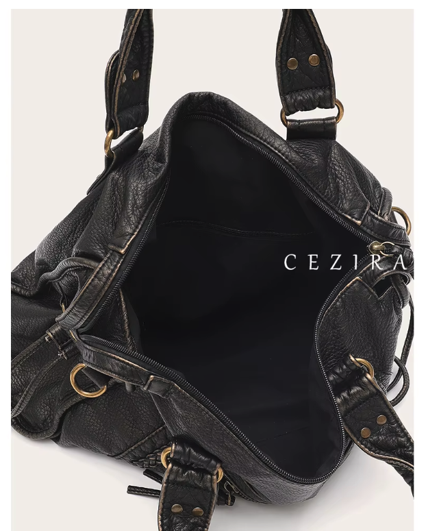 Sac à main femme grand format, polyvalent pour les cours, le bureau et les sorties urbaines.