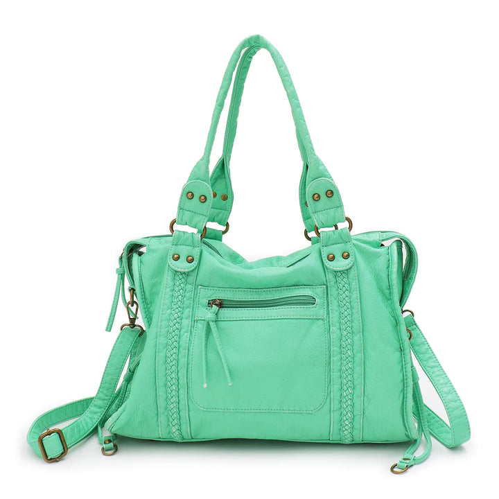 Sac de lycée femme en similicuir résistant, offrant style, confort et fonctionnalité.