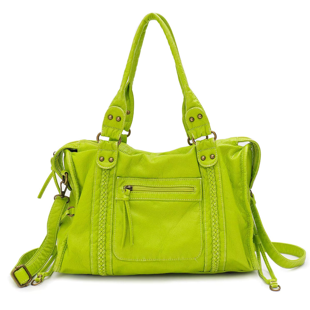 Sac bandoulière grand pour femme, parfait comme sac de cours, sac de ville ou voyages.