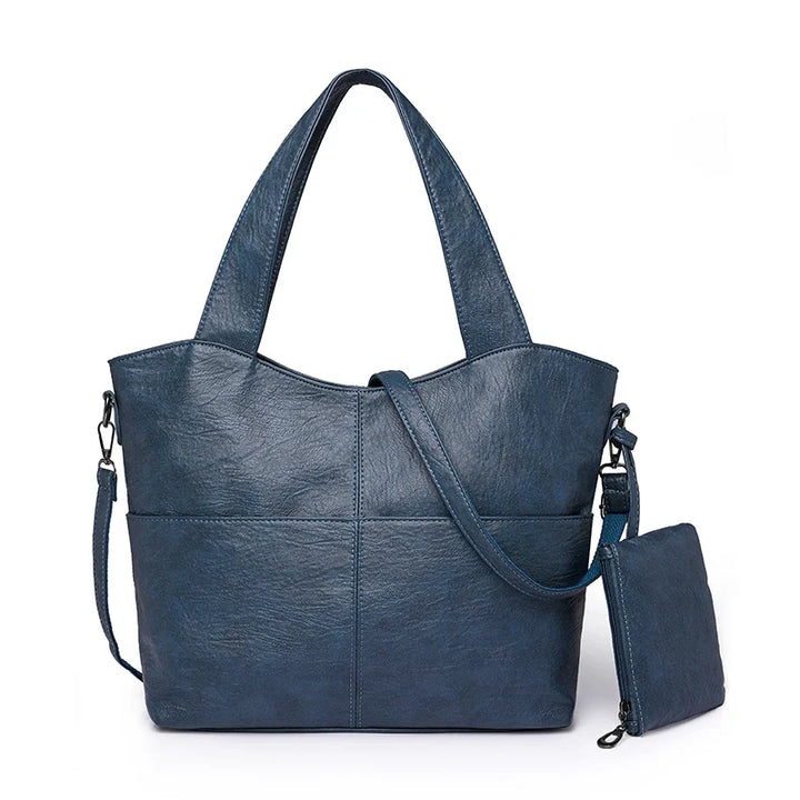 Sac élégant en similicuir pour femme, usage collège/scolaire, plusieurs compartiments.