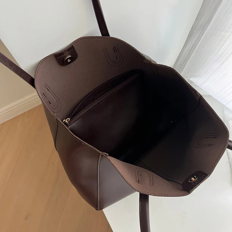 Sac élégant femme, grand format cabas, parfait pour les cours, le bureau ou le shopping.